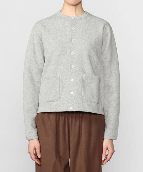 ANATOMICA(アナトミカ)の「ANATOMICA | SWEAT CREW NECK CARDIGAN WOMEN(カーディガン/ボレロ・レディース・グレー・ONE)」の5枚目の写真
