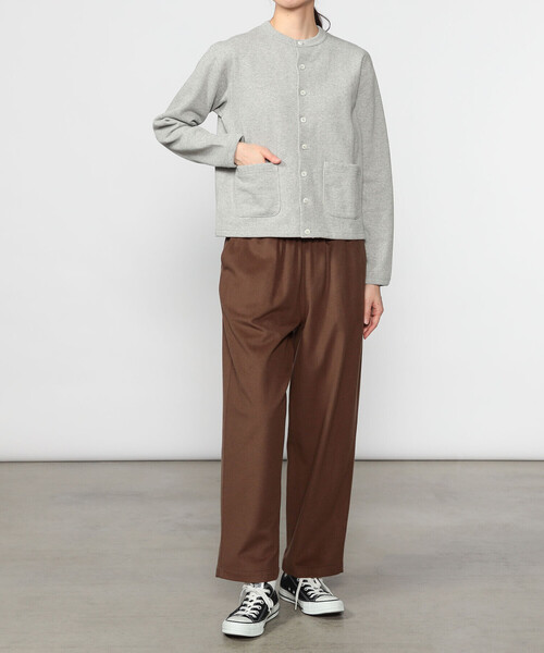 ANATOMICA(アナトミカ)の「ANATOMICA | SWEAT CREW NECK CARDIGAN WOMEN(カーディガン/ボレロ・レディース・グレー・ONE)」の2枚目の写真