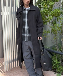 DRAW（ドロー）の「DRAW(ドロー) / テックメルトンシングルビッグコート（ステンカラーコート）」