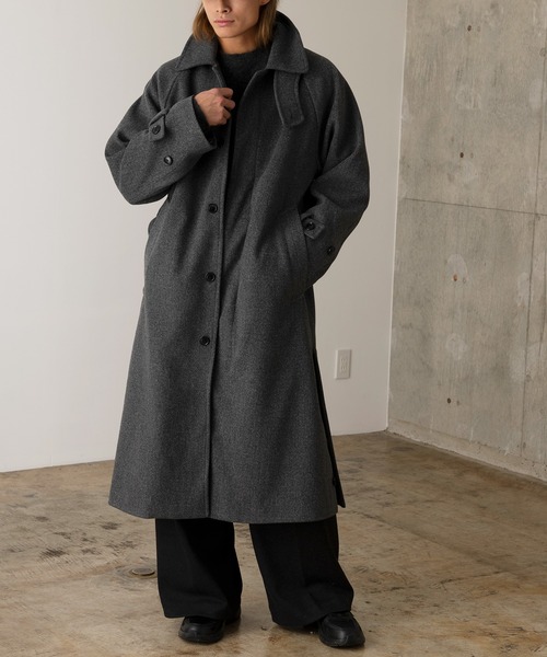 DRAW(ドロー) / テックメルトンシングルビッグコート（ステンカラー
