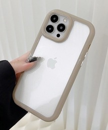Fun & Daily（ファンアンドデイリー）の「F&D : カラーフレームクリア iPhoneケース/ 15 / 16 / Plus / Pro / Pro Max アイフォンケース（スマホケース/カバー・レディース）」