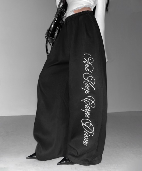 ☆ぐれたま☆@プロフお読み下さい！♥️総柄ロゴストレッチ スウェットパンツ 天国と地獄総柄スウェット – WEGO ONLINE STORE