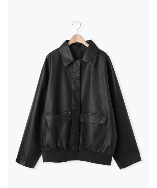 SM2（エスエムツー）の「フェイクレザーブルゾン（ブルゾン・レディース・ブラック/ブラウン・F）」の22枚目の写真