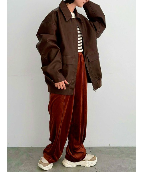 SM2（エスエムツー）の「フェイクレザーブルゾン（ブルゾン・レディース・ブラック/ブラウン・F）」の15枚目の写真