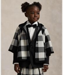 【新品】ポロ　ラルフローレン　ウール フーデッド ポンチョ   160cm L 新品】ポロラルフローレンウール フーデッド ポンチョ 160cm L