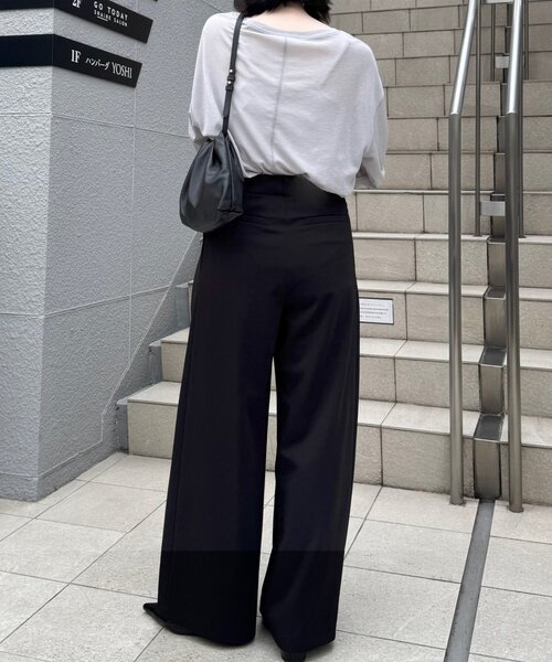 gemeil(ジェムイル)の「【Yukina企画】タックワイドパンツ(IF-324)(その他パンツ・レディース・ブラック/ベージュ/ネイビー・TM/FREE)」の7枚目の写真