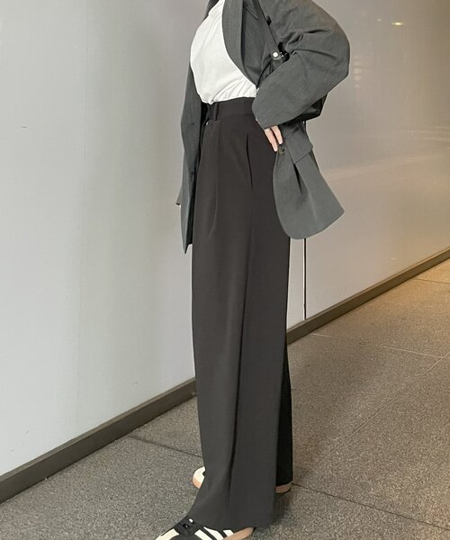 gemeil(ジェムイル)の「【Yukina企画】タックワイドパンツ(IF-324)(その他パンツ・レディース・ブラック/ベージュ/ネイビー・TM/FREE)」の13枚目の写真