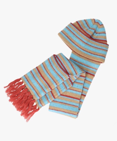 OVERRIDE(オーバーライド)の「OVERRIDE x TOMII WINTER SCARF WATCH / オーバーライド(ニットキャップ/ビーニー・レディース・レッド/イエロー・57~59cm)」の9枚目の写真
