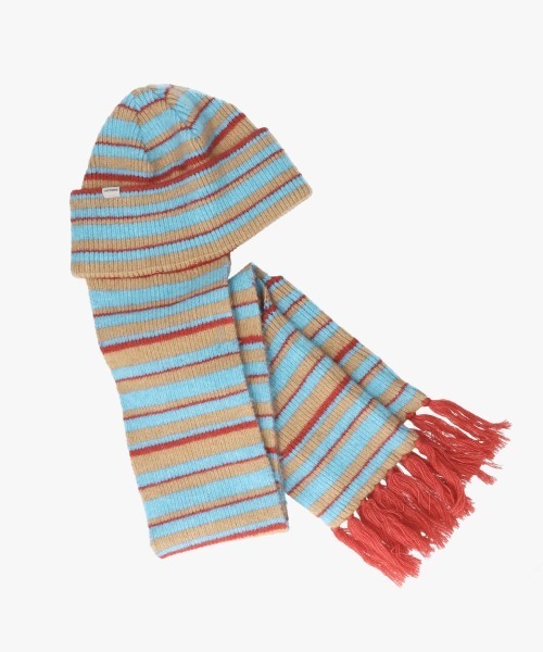 OVERRIDE(オーバーライド)の「OVERRIDE x TOMII WINTER SCARF WATCH / オーバーライド(ニットキャップ/ビーニー・レディース・レッド/イエロー・57~59cm)」の10枚目の写真