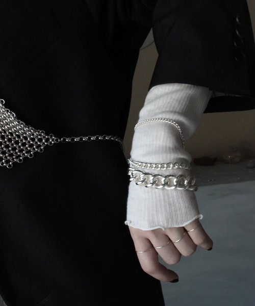 Soierie(ソワリー)の「ユーティリティ ブレスレット (3Set) / Utility bracelet (3P) /Unisex line(ブレスレット・レディース・シルバー・FREE)」の8枚目の写真