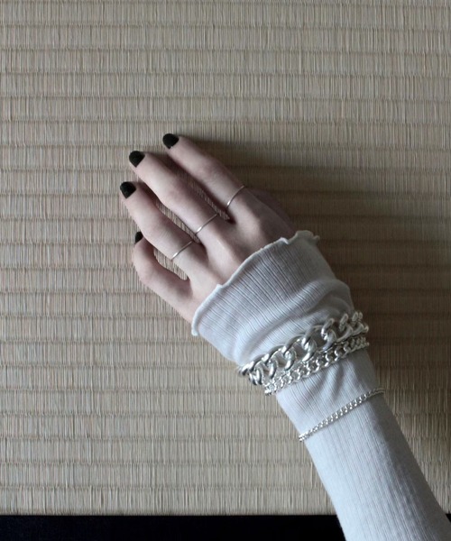 Soierie(ソワリー)の「ユーティリティ ブレスレット (3Set) / Utility bracelet (3P) /Unisex line(ブレスレット・レディース・シルバー・FREE)」の9枚目の写真