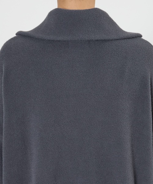 BARNYARDSTORM（バンヤードストーム）の「BARNYARDSTORM / フロントZIPシャギーニット / ハンドウォッシャブル（ニット/セーター・レディース・ブルーグレー/アイボリー・FREE）」の7枚目の写真