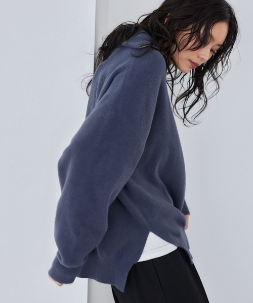 セール】BARNYARDSTORM / フロントZIPシャギーニット / ハンド