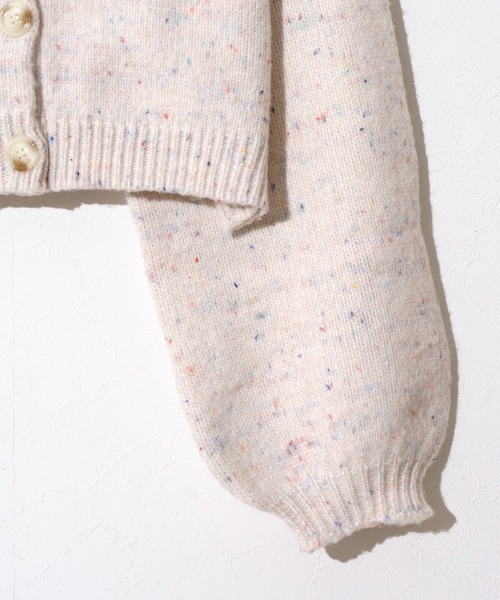 flower（フラワー）の「ポッピングファンシーニット（カーディガン/ボレロ・レディース・アイボリー/ベージュ・FREE）」の7枚目の写真