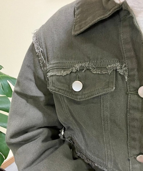 Flugge(フラッジー)の「カーキショートジャケット(その他アウター・レディース・カーキ・FREE)」の10枚目の写真