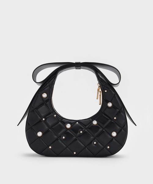 Janie ジェイニー キルトパールエンベリッシュドボウハンドル