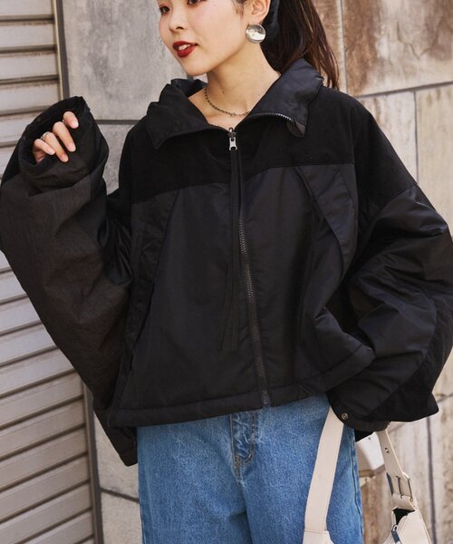 etsinta】リバーシブル中綿ショートモンスタージャケット（ダウン