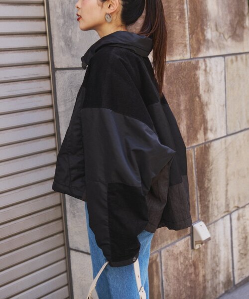 セール】【etsinta】リバーシブル中綿ショートモンスタージャケット