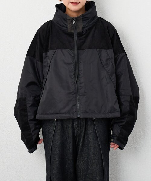 etsinta】リバーシブル中綿ショートモンスタージャケット（ダウン