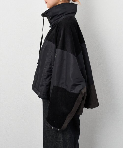 CIAOPANIC TYPY（チャオパニックティピー）の「【etsinta】リバーシブル中綿ショートモンスタージャケット（ダウンジャケット/コート・レディース・ブラック/カーキ/キャメル・ONE SIZE）」の12枚目の写真