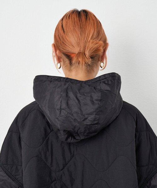 CIAOPANIC TYPY（チャオパニックティピー）の「【etsinta】リバーシブル中綿ショートモンスタージャケット（ダウンジャケット/コート・レディース・ブラック/カーキ/キャメル・ONE SIZE）」の22枚目の写真