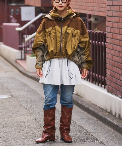 etsinta】リバーシブル中綿ショートモンスタージャケット（ダウン