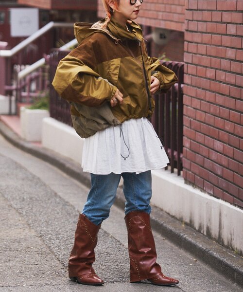 etsinta】リバーシブル中綿ショートモンスタージャケット（ダウン