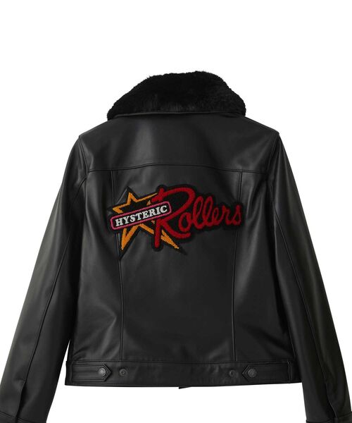HYSTERIC ROLLERSワッペン ショートレザーブルゾン（その他アウター