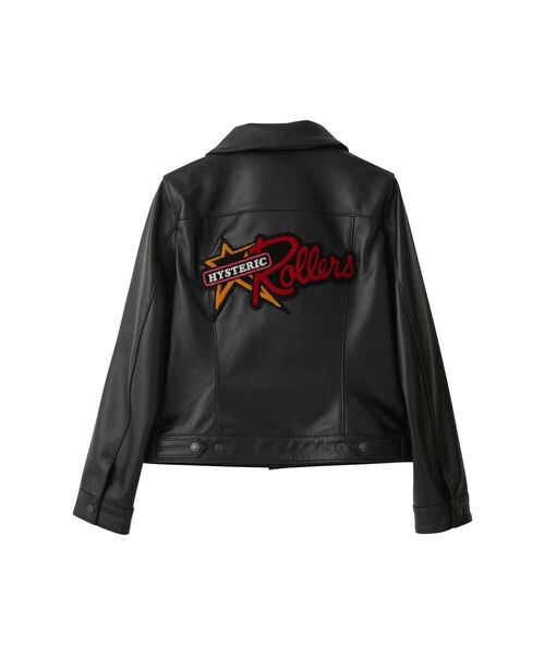 HYSTERIC ROLLERSワッペン ショートレザーブルゾン（その他アウター