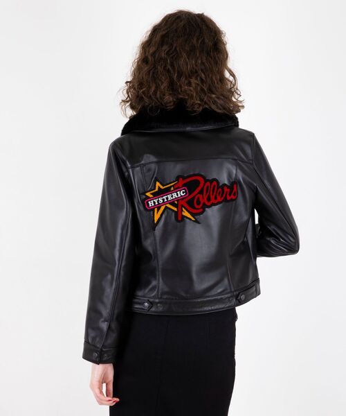 HYSTERIC ROLLERSワッペン ショートレザーブルゾン（その他アウター