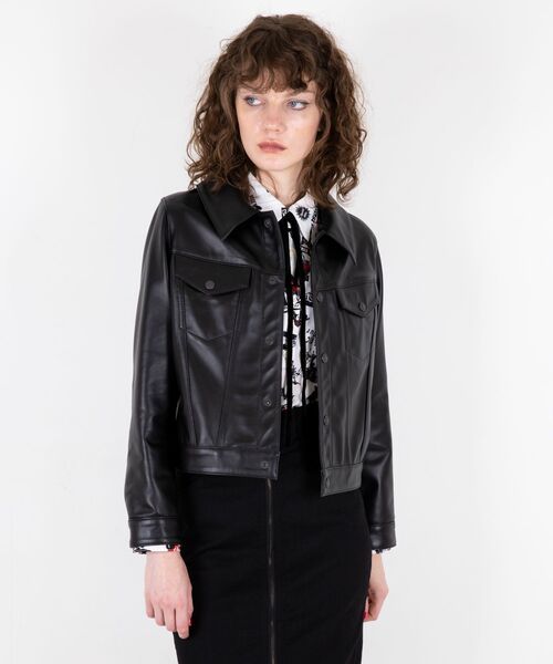 HYSTERIC ROLLERSワッペン ショートレザーブルゾン（その他アウター