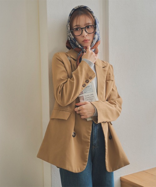 KOBE LETTUCE(コウベレタス)の「70×70サイズ 大判スカーフ(バンダナ/スカーフ・レディース・ホワイト系1/ホワイト系/オレンジ系/ブルー系/ブラック系・FREE)」の10枚目の写真