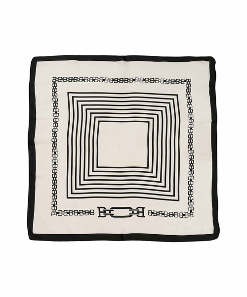 KOBE LETTUCE(コウベレタス)の「70×70サイズ 大判スカーフ(バンダナ/スカーフ・レディース・ホワイト系1/ホワイト系/オレンジ系/ブルー系/ブラック系・FREE)」の16枚目の写真