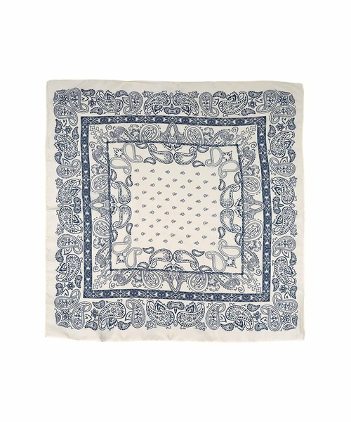 KOBE LETTUCE(コウベレタス)の「70×70サイズ 大判スカーフ(バンダナ/スカーフ・レディース・ホワイト系1/ホワイト系/オレンジ系/ブルー系/ブラック系・FREE)」の17枚目の写真