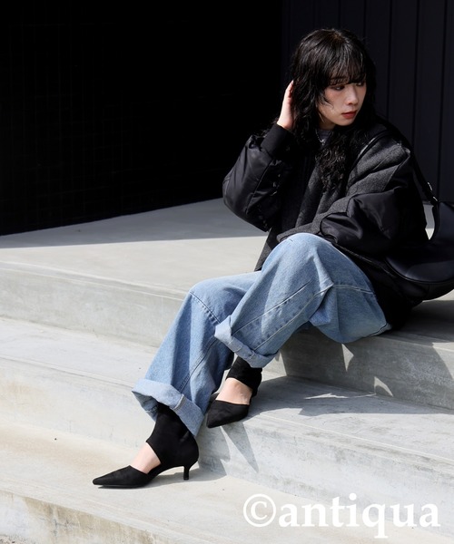 antiqua(アンティカ)の「ポインテッドトゥパンプス(パンプス・レディース・ブラック・25/24/23)」の4枚目の写真