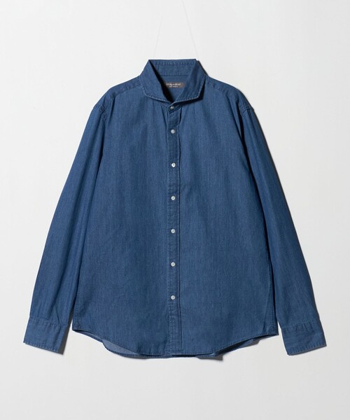 A DAY IN THE LIFE UNITED ARROWS(アデイインザライフユナイテッドアローズ)の「インディゴ ツイル カッタウェイカラーシャツ<A DAY IN THE LIFE>(シャツ/ブラウス・メンズ・コバルトブルー/ロイヤルブルー/ブラック・XL/S/M/L)」の4枚目の写真