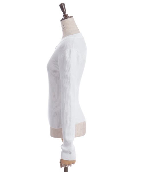 axes femme（アクシーズファム）の「ランダムビジュー装飾ニット（ニット/セーター・レディース・ブラック/ワイン/ラベンダー/ホワイト・FREE）」の22枚目の写真