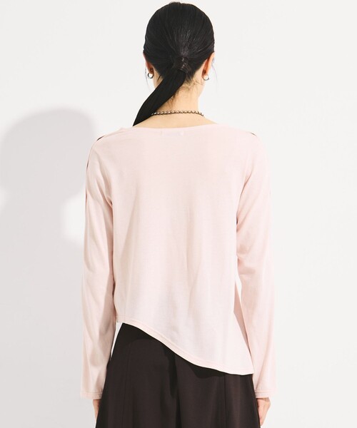 STUDIOUS(ステュディオス)の「【STUDIOUS/ステュディオス】SHOULDER SNAP LONG SLEEVE TEE/ショルダースナップロングTシャツ(Tシャツ/カットソー・レディース・ブラック/ピンク/ホワイト・FREE)」の17枚目の写真