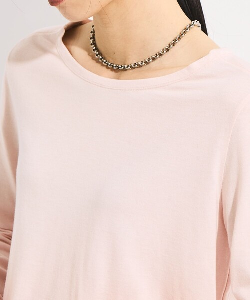 STUDIOUS(ステュディオス)の「【STUDIOUS/ステュディオス】SHOULDER SNAP LONG SLEEVE TEE/ショルダースナップロングTシャツ(Tシャツ/カットソー・レディース・ブラック/ピンク/ホワイト・FREE)」の12枚目の写真