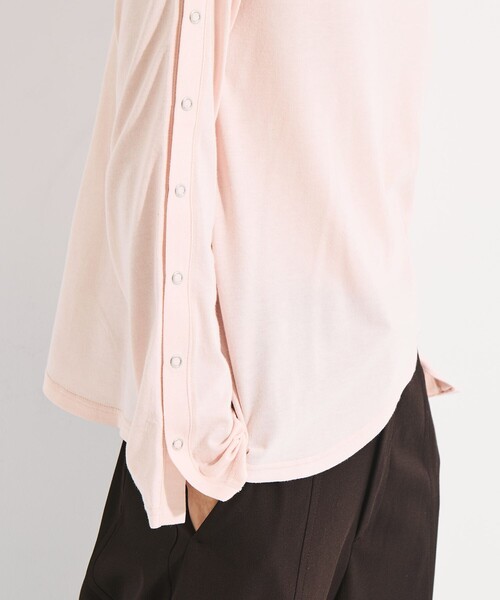 STUDIOUS(ステュディオス)の「【STUDIOUS/ステュディオス】SHOULDER SNAP LONG SLEEVE TEE/ショルダースナップロングTシャツ(Tシャツ/カットソー・レディース・ブラック/ピンク/ホワイト・FREE)」の19枚目の写真