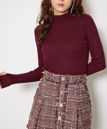 rienda | サムホール付きウォッシャブルハイネックニットトップス  秋服 冬服(ニット/セーター)