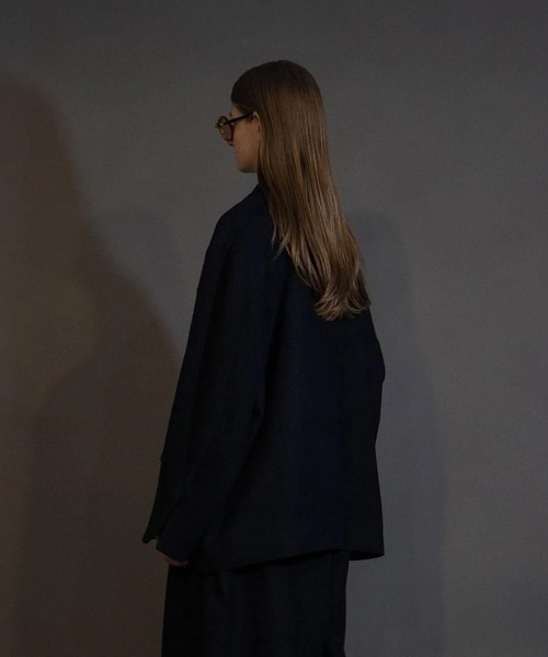 my beautiful landlet(マイビューティフルランドレット)の「【my beautiful landlet】 BISHU WOOL OVERSIZE JACKET(テーラードジャケット・メンズ・グレー/チャコールグレー/ブラック/ネイビー・0/1)」の11枚目の写真