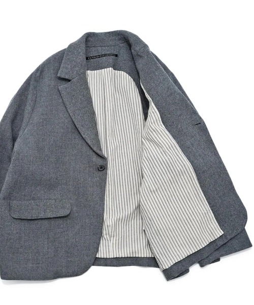 my beautiful landlet(マイビューティフルランドレット)の「【my beautiful landlet】 BISHU WOOL OVERSIZE JACKET(テーラードジャケット・メンズ・グレー/チャコールグレー/ブラック/ネイビー・0/1)」の20枚目の写真