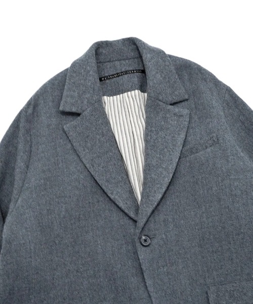 my beautiful landlet(マイビューティフルランドレット)の「【my beautiful landlet】 BISHU WOOL OVERSIZE JACKET(テーラードジャケット・メンズ・グレー/チャコールグレー/ブラック/ネイビー・0/1)」の21枚目の写真