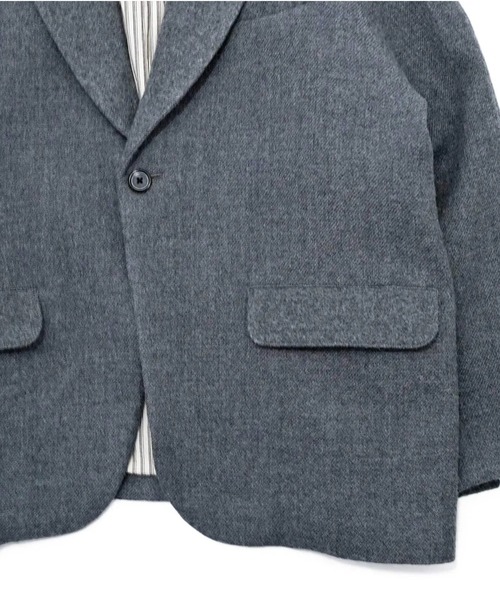 my beautiful landlet(マイビューティフルランドレット)の「【my beautiful landlet】 BISHU WOOL OVERSIZE JACKET(テーラードジャケット・メンズ・グレー/チャコールグレー/ブラック/ネイビー・0/1)」の22枚目の写真