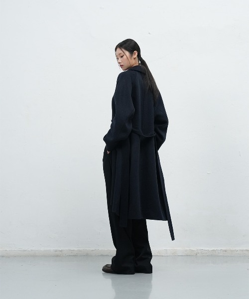 GENERAL IDEA（ジェネラルアイデア）の「balmacan single handmade long coat バルマカンシングルハンドメイドロングコート（テーラードジャケット・レディース・チャコール/ダークネイビー・L/M/S）」の12枚目の写真