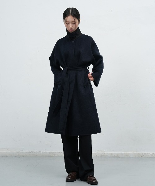 GENERAL IDEA（ジェネラルアイデア）の「balmacan single handmade long coat バルマカンシングルハンドメイドロングコート（テーラードジャケット・レディース・チャコール/ダークネイビー・L/M/S）」の11枚目の写真
