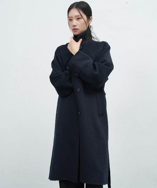 GENERAL IDEA（ジェネラルアイデア）の「balmacan single handmade long coat バルマカンシングルハンドメイドロングコート（テーラードジャケット・レディース・チャコール/ダークネイビー・L/M/S）」の10枚目の写真