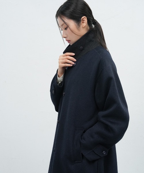 GENERAL IDEA（ジェネラルアイデア）の「balmacan single handmade long coat バルマカンシングルハンドメイドロングコート（テーラードジャケット・レディース・チャコール/ダークネイビー・L/M/S）」の9枚目の写真