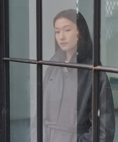 GENERAL IDEA（ジェネラルアイデア）の「balmacan single handmade long coat バルマカンシングルハンドメイドロングコート（テーラードジャケット・レディース・チャコール/ダークネイビー・L/M/S）」の6枚目の写真